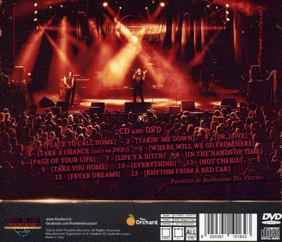 HARDLINE Life Live ( CD + DVD Deluxe Edition 2020 Frontiers Rec. ) - Bild 2 von 2