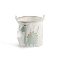 Zeller Present Aufbewahrungskorb Dino Canvas Weiss 30X30 Cm Top