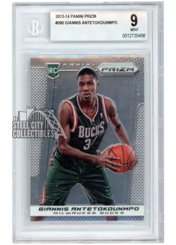 Giannis Antetokounmpo 2013-14 Panini Prizm Rookie Card #290 BGS 9