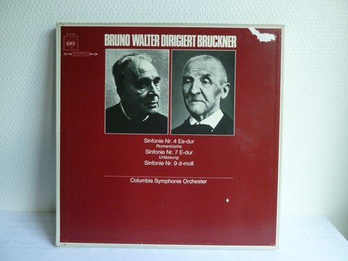Anton Bruckner Symphonien Nr 4 7 9 Bruno Walter Columbia Symphonie Orchester CBS