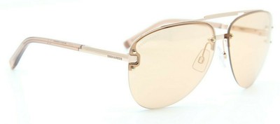 NEW DSQUARED2 BAPTISTE DQ 0274 34V GOLD HAVANA AUTHENTIC FRAME SUNGLASSES 63-13