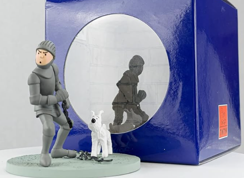 FIGURINE TINTIN scène armure - coffret Moulinsart NEUF - Afbeelding 8 van 9