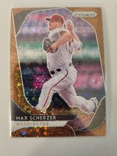 Max Scherzer Bronze Donut Circles 16/25 2020 Panini Prizm Baseball