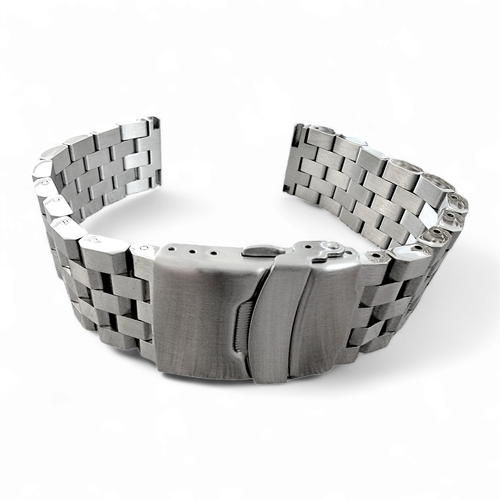 Solid Stainless Steel Watch Strap Band Bracelet Heavy Black PVD 20mm 22mm Mens - Picture 34 of 45