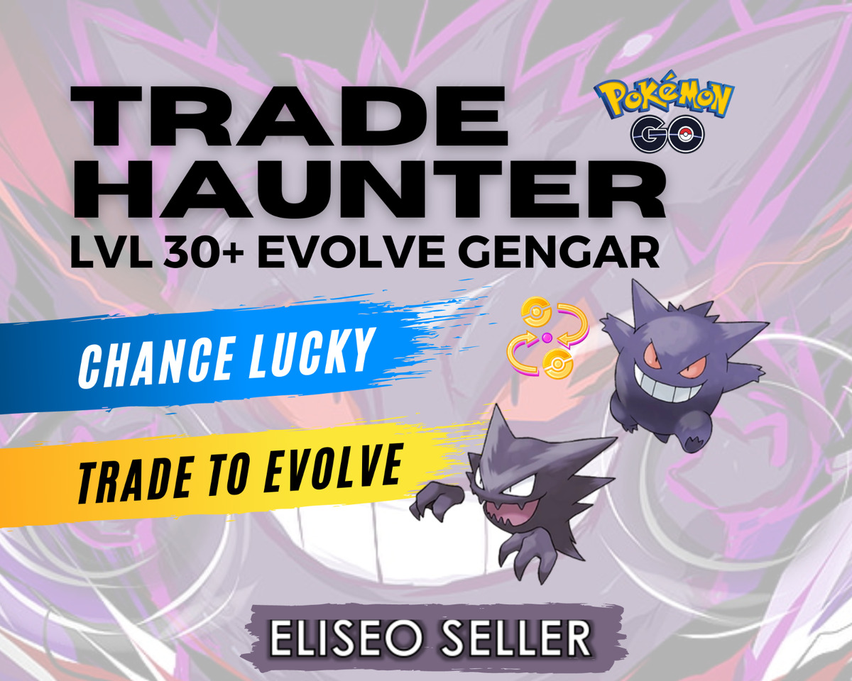 Shiny Gengar ( Gastly Evolution ) Pokemon Trade Go