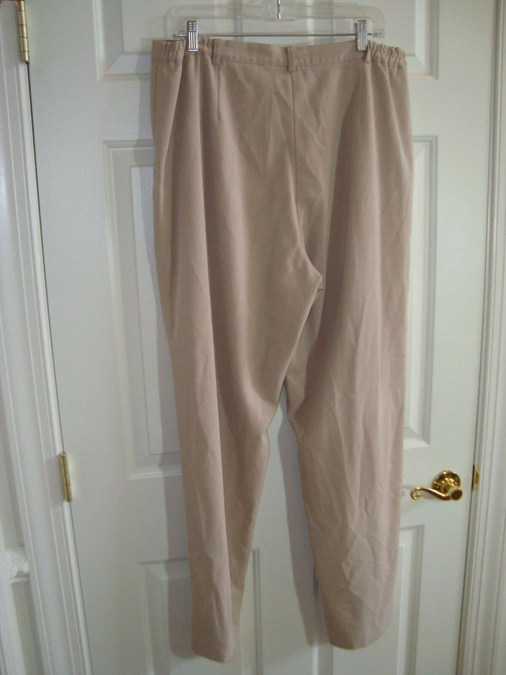 Pantalones de Carrera Appleseed's Talla 18 Alto Caqui/Tostado Poliéster/Rayón/Spandex Cremallera Frontal Foto 2 de 2