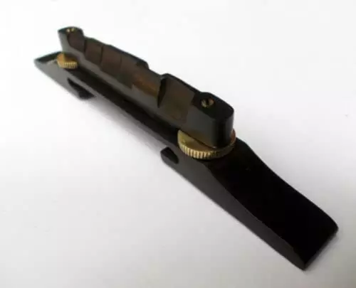 Guitar Bridge Ebony Archtop with Golden Hardware Best Quality 6 String