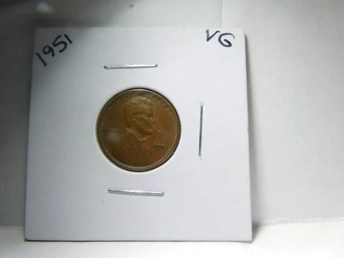 1951 Wheat Penny-No Mint Park-Good to Very Good Condition