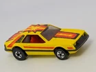 Vintage 1979 Hot Wheels Blackwall BW Yellow Turbo Mustang Cobra Hong Kong 1/64