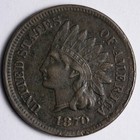 1870 Indian Head Cent Penny XF E139 TWCHA