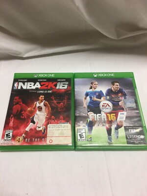 Fifa 16, NBA 2k16 Xbox One Game Bundle