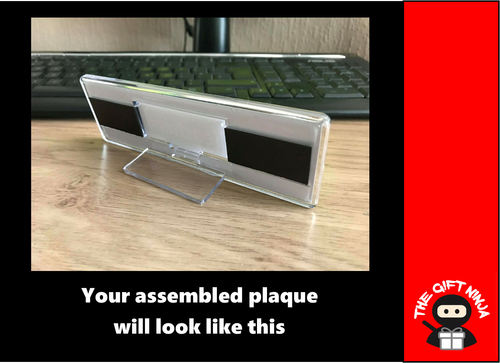 Personalised Acrylic Desk Plaque - C*nt of th year 2024 - Office Secret Santa - Picture 9 of 11