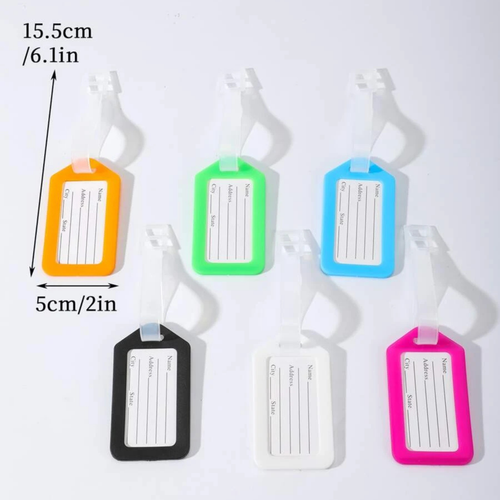 6 pcs Travel Luggage Safety ID Tag Airport Essentials Bag Suitcase ID Badge - Picture 6 of 12