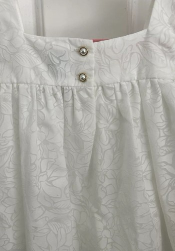 Joie Baby Girl’s Size 18 Mo White Dress Lined 100% Cotton Short Sleeve New - Picture 9 of 9