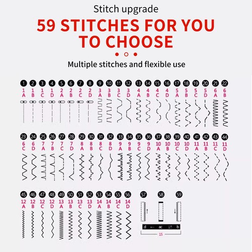 Compact 705 Electric Sewing Machine 59 Stitches & Foot Pedal - Home DIY - Picture 6 of 20
