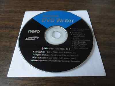 NERO SAMSUNG DVD SOFTWARE WRITER BG68-01178A REV 00 | eBay