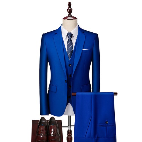 Men Boutique Suits Groom Wedding Dress Suits Formal Wear Business 3 Piece Sets - Picture 40 of 45