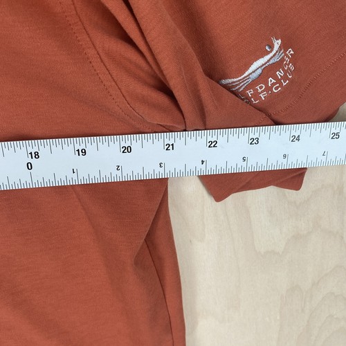 Linksoul Mens SS Tempus Fugit Orange Auburn Golf Wolfdancer Polo Shirt Large - Picture 6 of 12