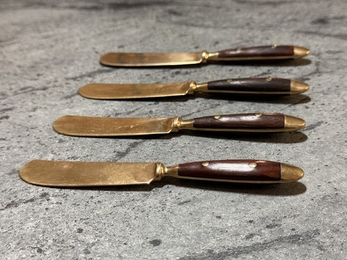 Brass Spreader With Wooden Handle Brsss Throughout The Handle XS
