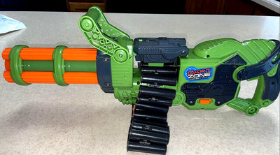 DART ZONE COVERT OPS gatling BLASTER motorized commando chain belt
