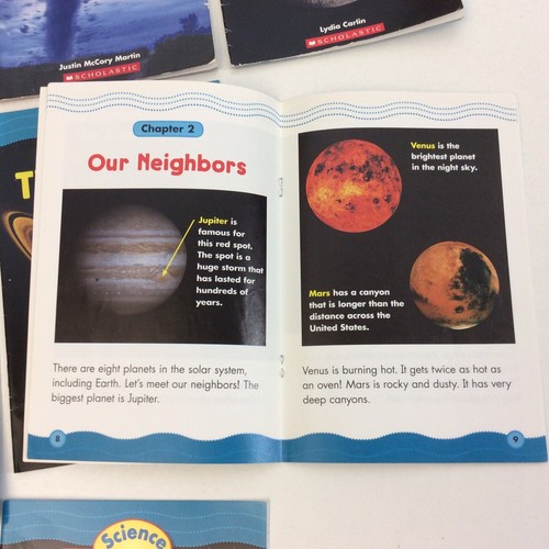 Planets Space Weather Science Vocabulary Readers 1st 2nd 3rd Grade 7 Book Lot - Imagen 4 de 4