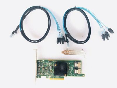 LSI SAS 9217-8i SATA/SAS 6Gb/s PCI-E 3.0 IT Mode + 2*SFF-8087 cables SATA #F19