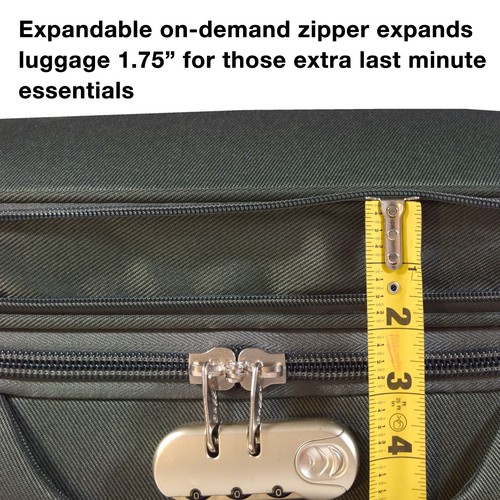 Baggo 3 Piece Set Heavy Duty Softside Spinner360 - Luggage Suitcase - Picture 7 of 11