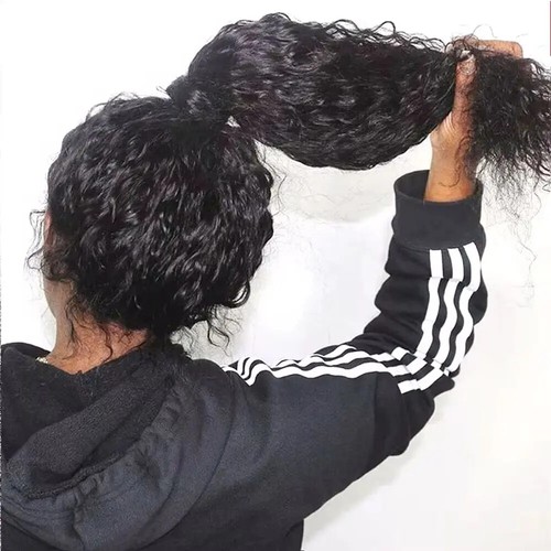 13x6 360 Full Hd Lace Front Human Hair Wig Glueless Wig Deep Water Wave Lace Wig - Picture 10 of 20