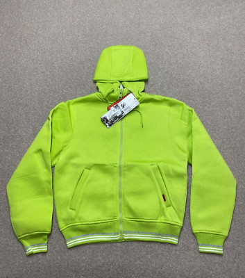 Vintage Schott Cropped Hoodie Full-Zip Spellout Medium Green BNWT NEW Womens Y2K