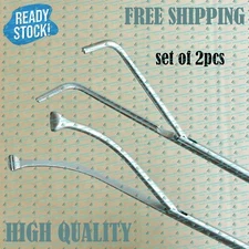2pcs Thoracic Vascular Surgical Forceps Thoracic VATS Surgical Instruments 15"
