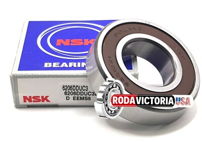 Rodamiento De Bolas NSK 62/32DDU C3 Con Sello De Goma - Medidas 32x65x17mm, Fabricado En Japón