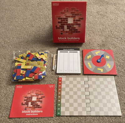 Block Builders Brettspiel - Marks & Spencer - Weihnachten Familienspaß