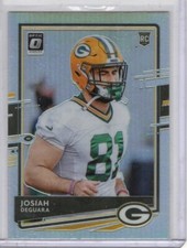 2020 Panini Donruss Optic Prizm Holo RC #142 Josiah Deguara Green Bay Packers