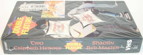 SHAOLIN RED MASTER / TWO CRIPPLED HEROES ( VHS ) Double Feature Kung Fu NEW 1978 - Imagen 3 de 6