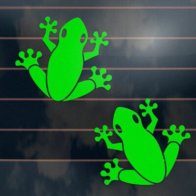 2 x FROG Stickers 100mm car laptop window vinyl decal | eBay Australia