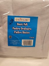 Creatology Basic Felt White 36"x36" NEW in Package 429