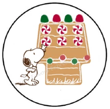 CHRISTMAS BEAGLE ENVELOPE SEALS LABELS STICKERS PARTY FAVORS