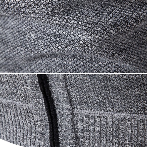 Vest Men Knitted Sleeveless Sweater Waistcoat Zipper Cardigan Turtleneck Tanks ✨ - Picture 20 of 31