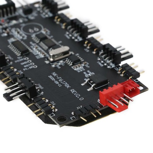 2in1 PWM & ARGB Controller Hub 8 Ports 12V 4Pin Fan 5V 3Pin Wireless IR 5V RGB - Afbeelding 8 van 11