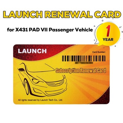 1 Jahr Online-Software-Update-Service für LAUNCH X431 PAD VII ELITE PAD 7 PKW