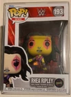 FUNKO POP WWE RHEA RIPLEY LIMITED EDITION BLACK LIGHT CHASE #193 + PROTECTOR NEW