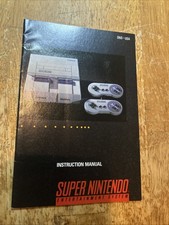 SNES Super Nintendo Console Super Set Manual Only Instruction Booklet