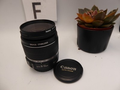 Canon EF-S 18-55mm f/3.5-5.6 IS I Zoomobjektiv + FILTER UND KAPPEN OPTIK KRYTSAL