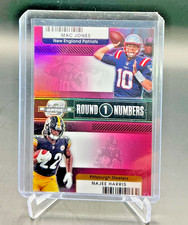 2021 Contenders Optic Round Numbers NAJEE HARRIS MAC JONES Pink Prizm 31/75