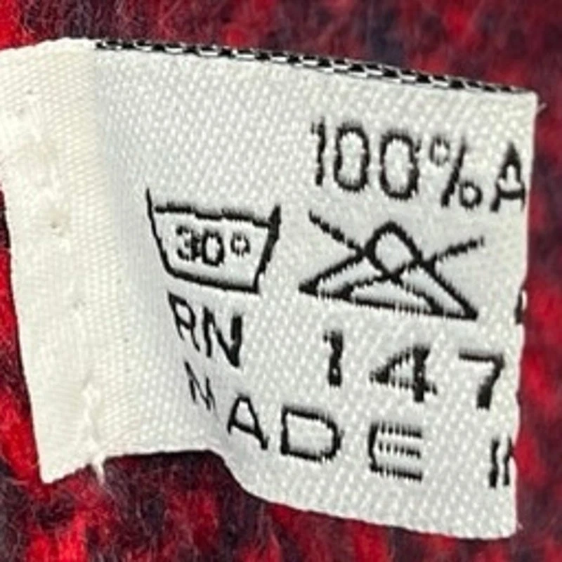 Cascanueces Navidad Vacaciones Soldado Azul Rojo Peso Pesado 100% Acrílico Bufanda Foto 4 de 4