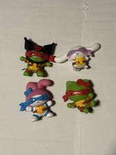2025 McDonalds Hello Kitty Teenage Mutant Ninja Turtles Lot of 4 Figures
