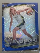2025 Panini Prizm WNBA Paige Bueckers #147 RC Blue Velocity Prizm Rookie Dallas