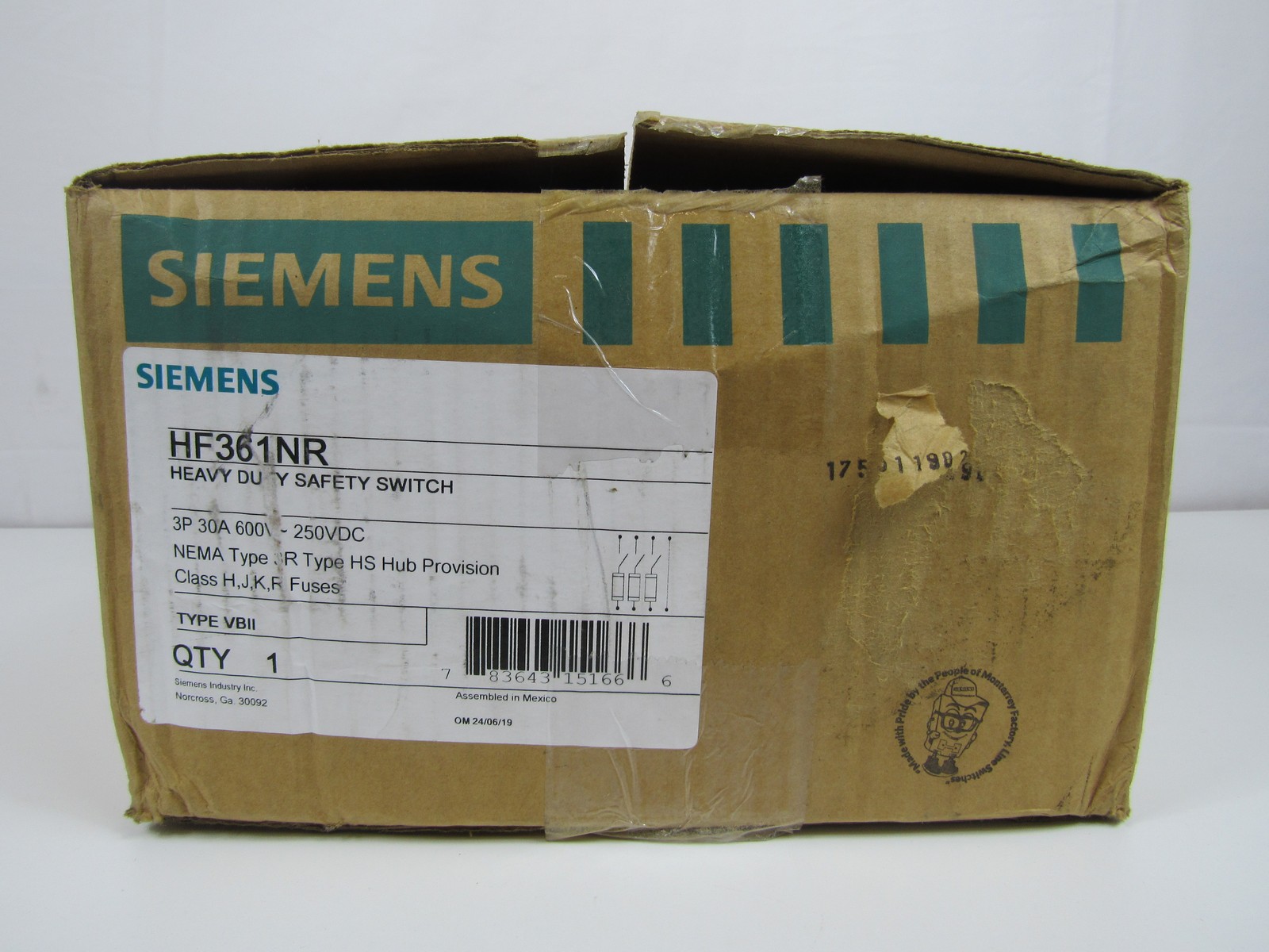 Siemens HF361NR Heavy Duty Safety Switches
