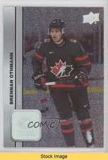 2023 Team Canada Juniors Patterned Foilboard Brennan Othmann #4 READ 1e05