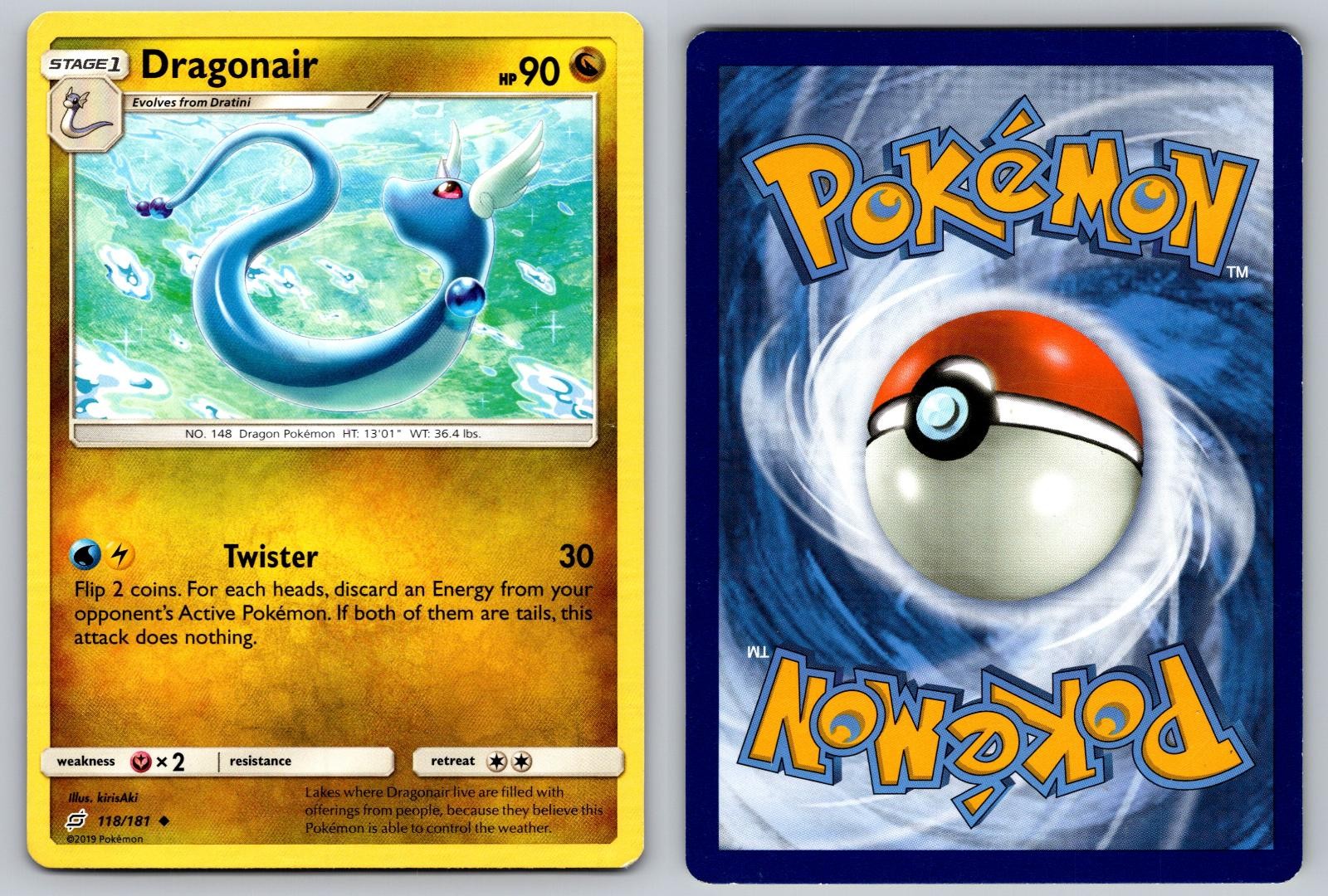 DRAGONAIR 118/181 UNCOMMON TEAM UP POKEMON LP